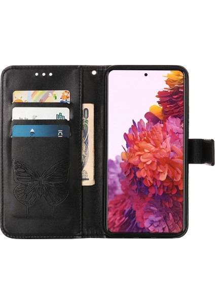 Samsung Galaxy S21 Ultra 5g Kapak Çevirin Kabartma Kelebek (Yurt Dışından)