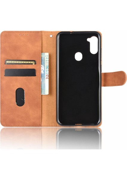 Kart Tutucu Kickstand Koruyucu Kapak ile Samsung Galaxy A11 Için Kılıf (Yurt Dışından) modelleri