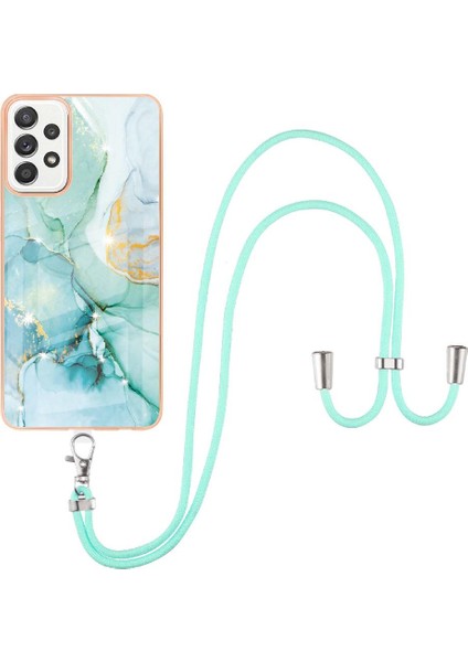 Samsung Galaxy A52S 5g Tampon Mermer Crossbody Kordon Askısı Yumuşak (Yurt Dışından)