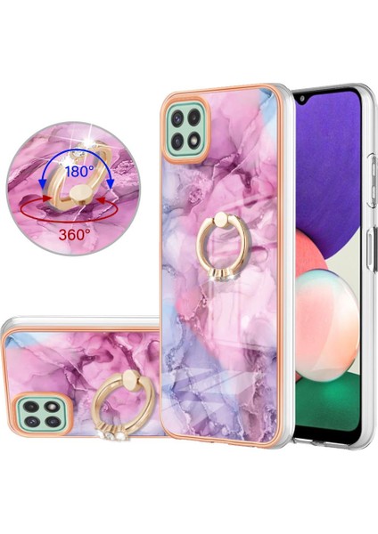 Samsung Galaxy A22 5g Tampon 360 &deg; Dönebilir Halka Mermer Tpu Için Kılıf (Yurt Dışından) fiyatları