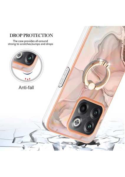Oneplus 10T 5g Tampon Için Kılıf 360 &deg; Dönebilir Halka Mermer Darbeye Tpu (Yurt Dışından) modelleri