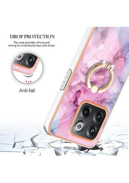 Oneplus 10T 5g Tampon Için Kılıf 360 &deg; Dönebilir Halka Mermer Darbeye Tpu (Yurt Dışından) modelleri