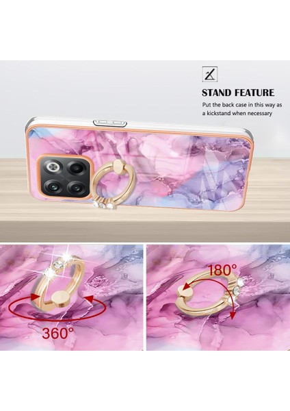 Oneplus 10T 5g Tampon Için Kılıf 360 &deg; Dönebilir Halka Mermer Darbeye Tpu (Yurt Dışından) fırsatları