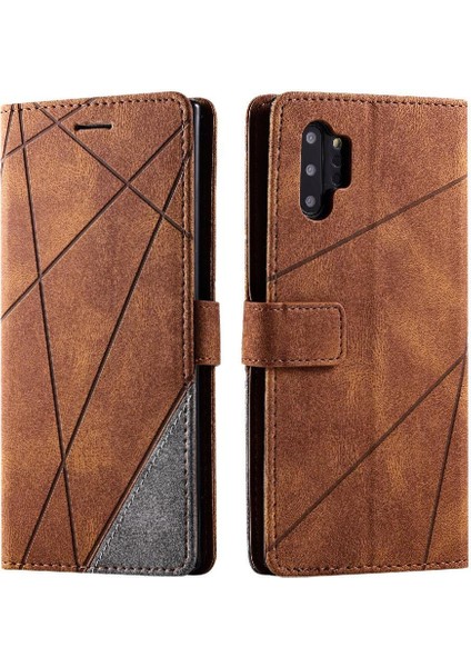 Samsung Galaxy Not 10 Artı Manyetik Darbeye Pu Deri Kart (Yurt Dışından)
