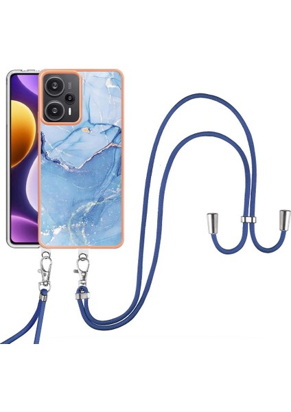 BDT Boutique Xiaomi Poco F5 5g Kapak Yumuşak Tpu Tampon Mermer Ayrılabilir Kayış (Yurt Dışından)