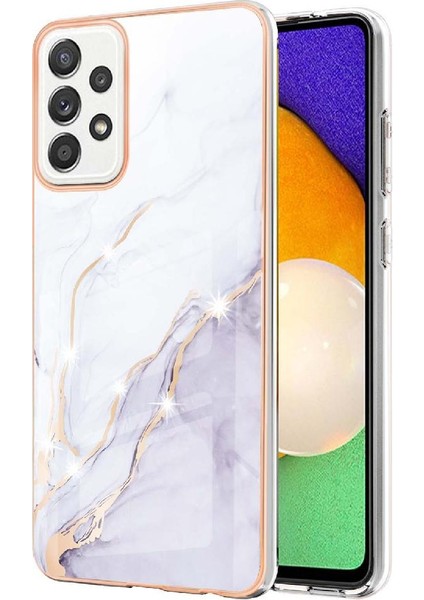Samsung Galaxy A52S 5g Ince Tpu Mermer Desen Koruma Yumuşak (Yurt Dışından)