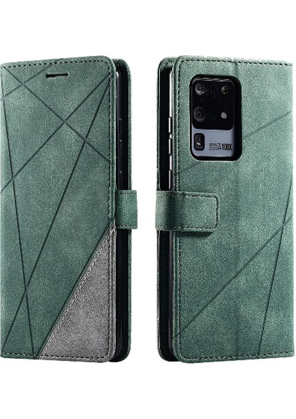 Samsung Galaxy S20 Ultra Kart Tutucu Için Kickstand Cüzdan Flip Folio (Yurt Dışından) modelleri