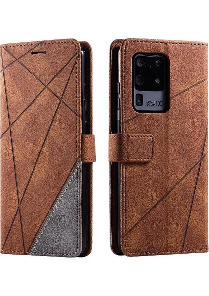 Samsung Galaxy S20 Ultra Kart Tutucu Için Kickstand Cüzdan Flip Folio (Yurt Dışından)