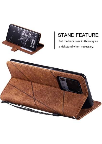 Samsung Galaxy S20 Ultra Kart Tutucu Için Kickstand Cüzdan Flip Folio (Yurt Dışından) fırsatları