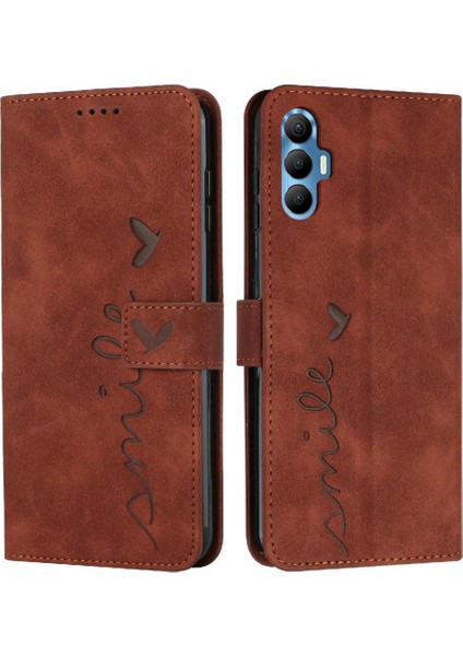 Tecno Spark 8 Pro Için Kılıf Yan Toka Darbeye Kapak Kapak Tam Pu (Yurt Dışından)