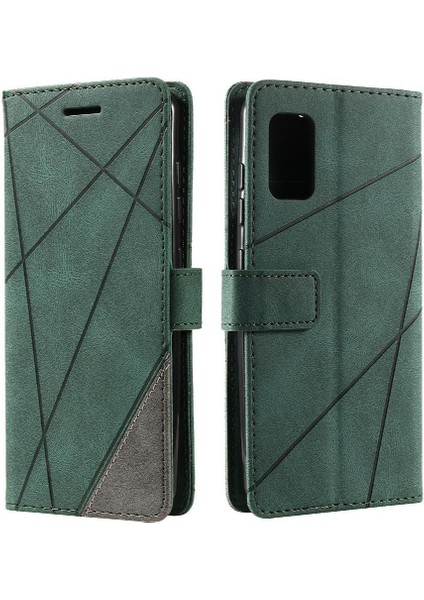 Samsung Galaxy A41 Pu Deri Manyetik Darbeye Dayanıklı Kart Tutucu Için Kılıf (Yurt Dışından)