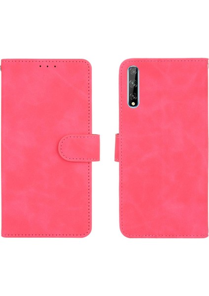 Huawei Y8P Kart Ekleme Deri Folio Flip Case Koruyucu Kılıf (Yurt Dışından)