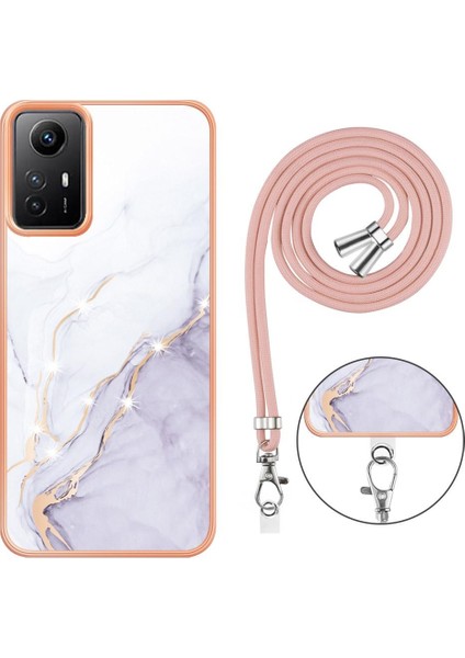 Xiaomi Redmi Için Not 12S 4g Anti-Scratch Yumuşak Mermer Tampon Kordon (Yurt Dışından) modelleri