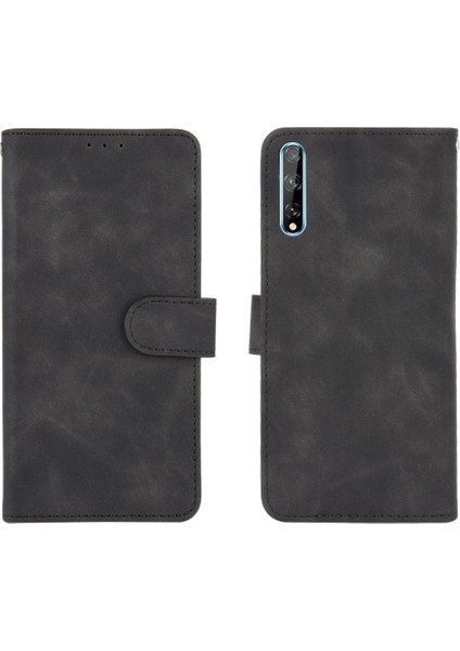 Huawei Y8P Kart Ekleme Deri Folio Flip Case Koruyucu Kılıf (Yurt Dışından)