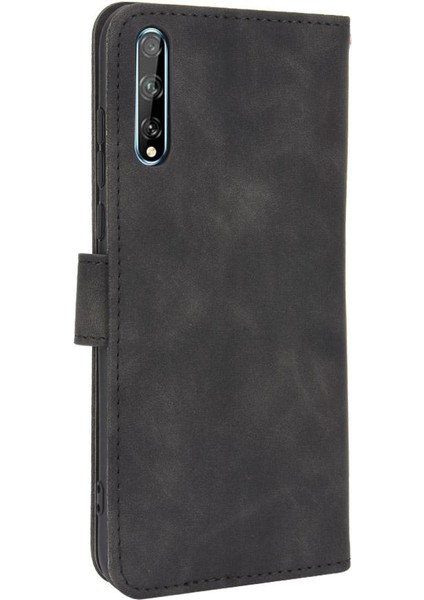 Huawei Y8P Kart Ekleme Deri Folio Flip Case Koruyucu Kılıf (Yurt Dışından)