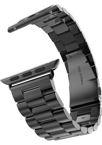 Apple Watch 2,3,4,5,6,7,8,9 Uyumlu (44-45-49 mm ) Çelik Kordon 22mm