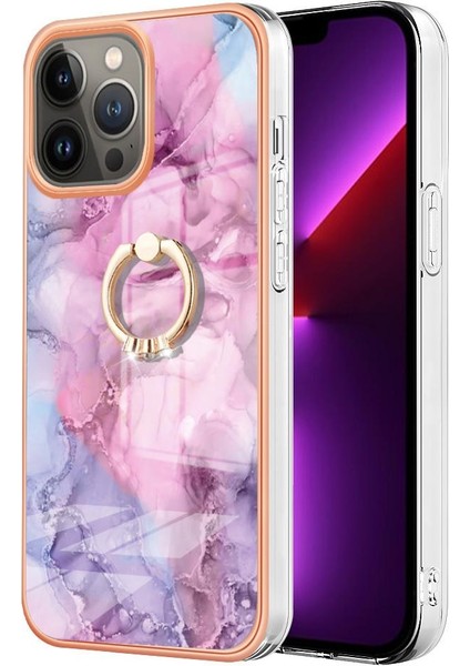 IPhone 13 Için Kılıf Pro Max Mermer Darbeye Tpu Silikon 360 &deg; Dönebilir (Yurt Dışından)