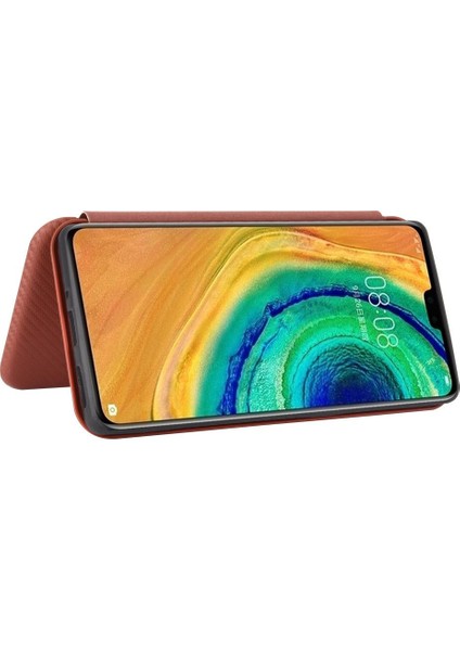 BDT Boutique Kart Tutucu Kickstand Tam Koruma Fiber ile Huawei Mate 30 Için Kılıf (Yurt Dışından)