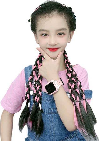 Çocuk Boks Örgü Peruk Kadın At Kuyruğu Büküm Dreadlocks Y2k Yüksek Sıcaklık Fiber Uzun Örgü (Yurt Dışından) indirimleri