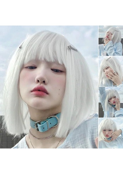 Kadın Kısa Düz Peruk Doğa Saç Uzantıları Kişiselleştirilmiş Saç Aksesuarları (Yurt Dışından) fiyatları