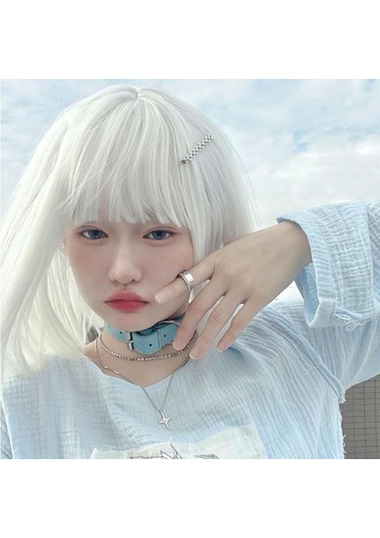 Kadın Kısa Düz Peruk Doğa Saç Uzantıları Kişiselleştirilmiş Saç Aksesuarları (Yurt Dışından) indirimleri