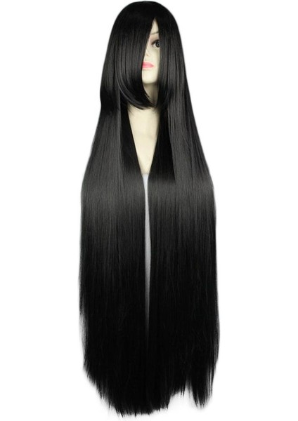 Nyt Ur Kadın Moda 80 Cm Uzun Düz Sentetik Lolita Cosplay Parti Peruk (Yurt Dışından) fiyatları