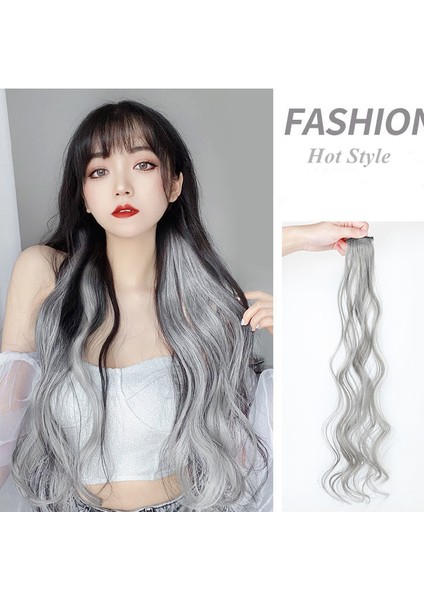Roselife 20 Renk Kore Moda Uzun Dalga Kıvırcık Saç Uzatma Peruk Parçası Bb Klip İle 55 Cm (Yurt Dışından) modelleri