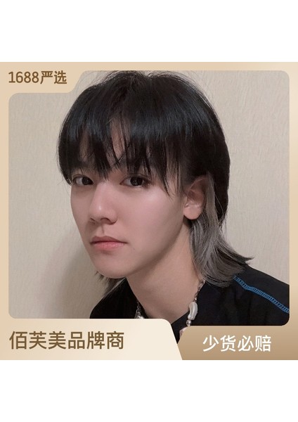 Kurt Kuyruğu Peruk Erkekler Ve Kadınlar Yakışıklı Giyebilir Çünkü Hamsi Kafa Asılı Kulak Boyalı Kısa Saç Nötr Sentetik Peruk (Yurt Dışından) fiyatları