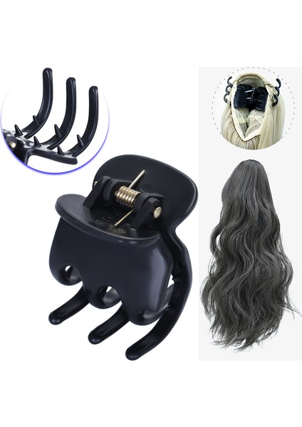 Yeni Pp Malzeme Siyah Peruk Kavrama 3.5 Cm Yüksek At Kuyruğu Sabit Gadget Saç Pençe Dıy Süs Aksesuarları Alt Klip (Yurt Dışından)