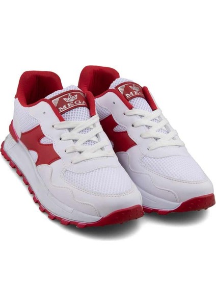 Mega Rahat Iç Taban Fileli Dış Yüzey Bağcıklı Günlük Ayakkabı Sneakers