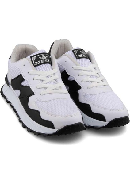 Mega Rahat Iç Taban Fileli Dış Yüzey Bağcıklı Günlük Ayakkabı Sneakers