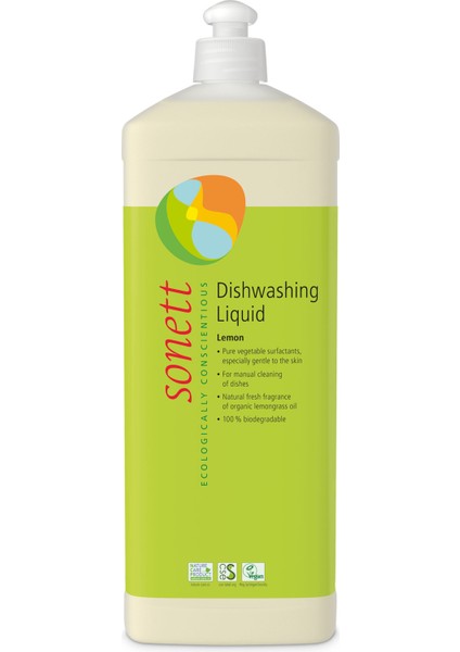 Organik Elde Bulaşık Yıkama Sıvısı- Limonotlu 1 L