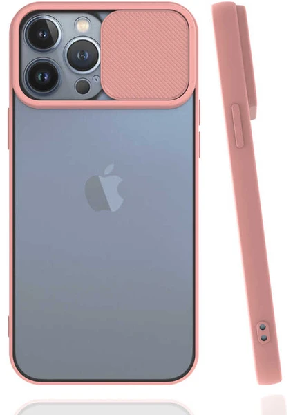 iPhone 13 Pro Max - Uyumlu Ezsp Lensi Kapak-Pembe Açık