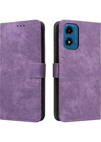Motorola Moto G24 Güç Pu Deri Manyetik Kapatma TeIefon Kılıfı (Yurt Dışından)