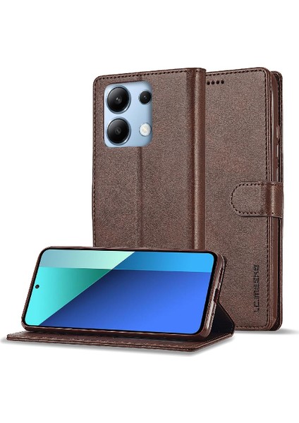 Xiaomi Redmi Not 13 Pro 4g Doku Yatay Deri TeIefon Kılıfı (Yurt Dışından)