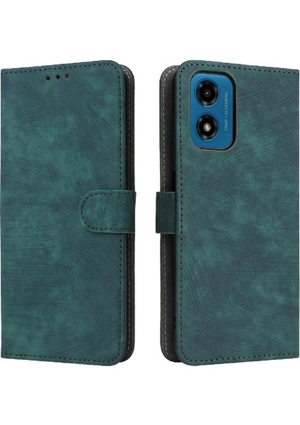Motorola Moto G24 Güç Pu Deri Manyetik Kapatma TeIefon Kılıfı (Yurt Dışından)
