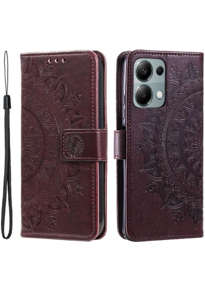 Xiaomi Redmi NOTE13 Pro 4g Alüminyum Metal Logo Karbon Fiber Pu TeIefon Kılıfı (Yurt Dışından)