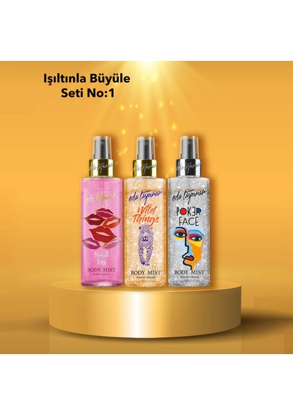 Wild Things & French Kiss & Poker Face Body Mist (200 ml X 3 Çeşit)