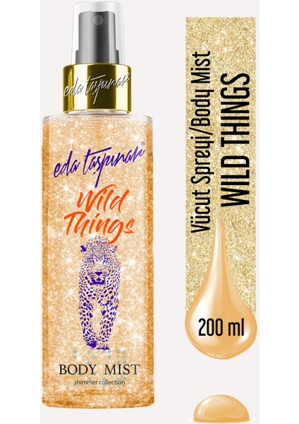 Wild Things & French Kiss & Poker Face Body Mist (200 ml X 3 Çeşit)