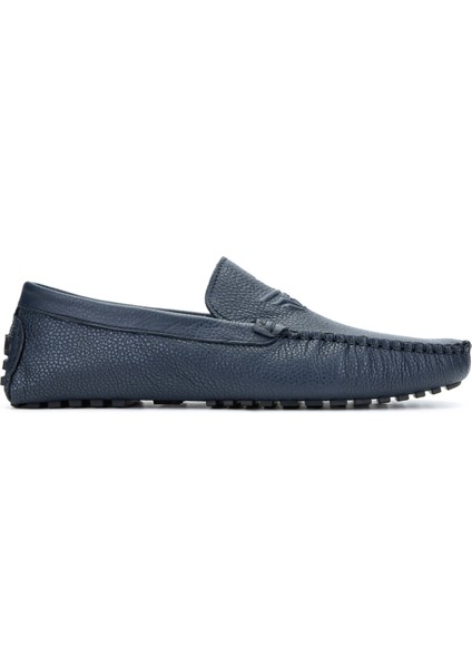 Erkek Deri Lacivert Loafer Ayakkabı 355 13500 Erk Ayk Y23 Lacı Floter