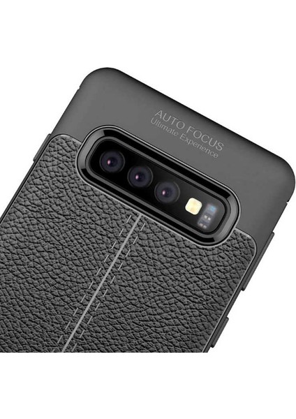 Galaxy S10 Uyumlu Ezsp Niss Silikon Kapak-Lacivert