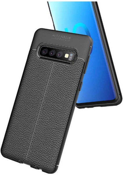 Galaxy S10 Plus Uyumlu Ezsp Niss Silikon Kapak-Kırmızı