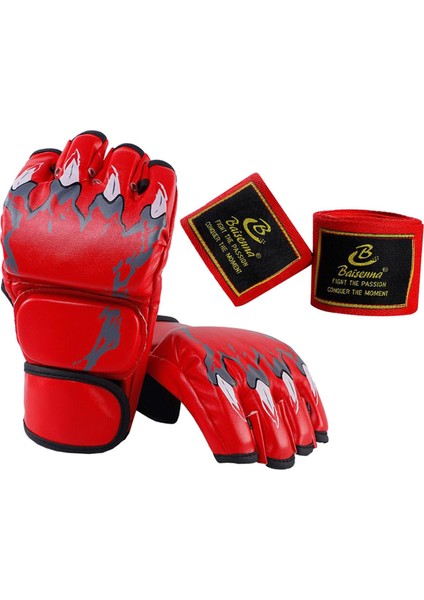 Yarım Eldivenleri Kickboks Karate Mücadele Kırmızı Için Dayanıklı Mma Eldivenleri (Yurt Dışından) fiyatları