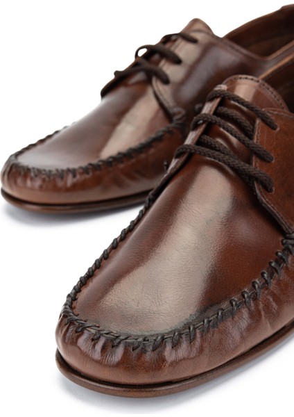 D.leporı Erkek Deri Kahverengi Casual Ayakkabı 1018 996 Erk Ayk Y24 Marrone modelleri