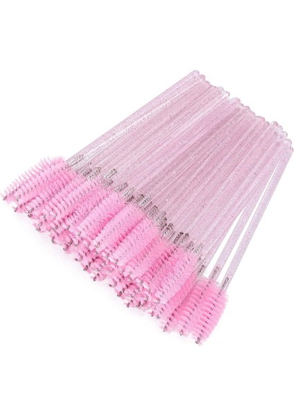 300 Adet Tek Kullanımlık Kristal Çubuk Kirpik Fırçası Makyaj Fırçası (Pembe) (Yurt Dışından)