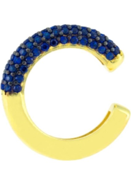 925 Ayar Gümüş Yarı Taş İşlemeli Kıkırdak Küpe modelleri