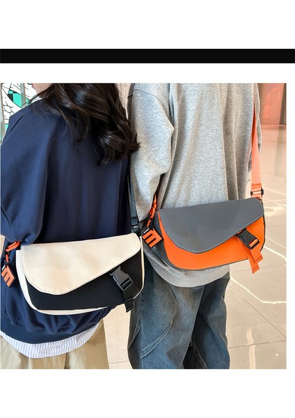 Omuz Crossbody Çanta Öğrenci Rahat Oxford Bez Çanta Kore Moda Çok Yönlü Yeni Ürün Erkek ve Kadın Omuz Çantası (Yurt Dışından) modelleri