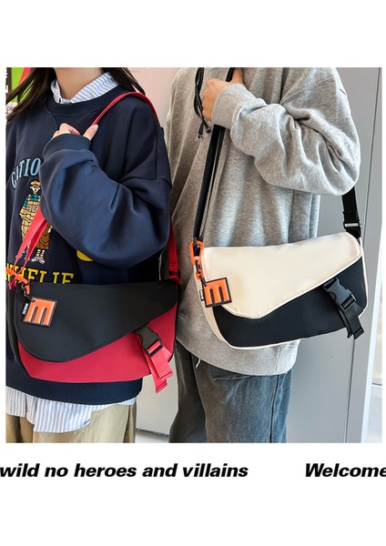 Omuz Crossbody Çanta Öğrenci Rahat Oxford Bez Çanta Kore Moda Çok Yönlü Yeni Ürün Erkek ve Kadın Omuz Çantası (Yurt Dışından) indirimleri