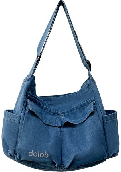 Edebi Tarzı Rahat Omuz Çantası Kadın Kore Modası Üniversite Öğrencileri Sınıfa Yeni Crossbody Çanta Taşıyor (Yurt Dışından)