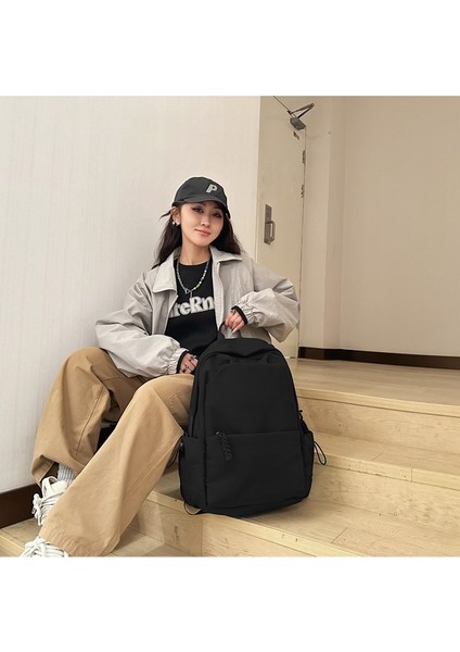 Japon Okul Çantası Kadın Üniversite Öğrencisi Kore Versiyonu Ins Büyük Kapasiteli Basit Düz Renk Sırt Çantası Ortaokul Öğrencisi Sırt Çantası Erkek (Yurt Dışından) fırsatları